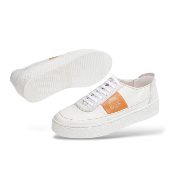 Wonders Baskets en Cuir à lacets Blanc