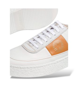 Wonders Baskets en Cuir à lacets Blanc