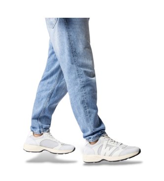 Wonders Baskets en Cuir Elian blanc