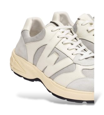 Wonders Baskets en Cuir Elian blanc