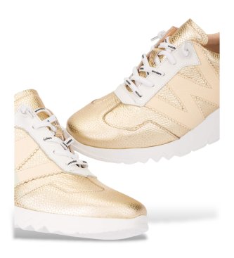Wonders Kyoto gold Leder Turnschuhe 