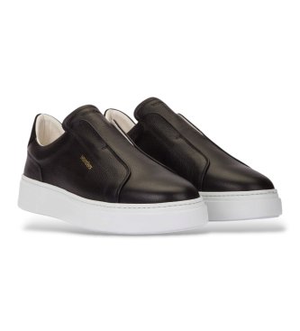 Wonders Skórzane trampki Marley 60 Czarne