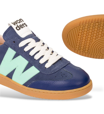 Wonders Lederturnschuhe Nubia 01 blau