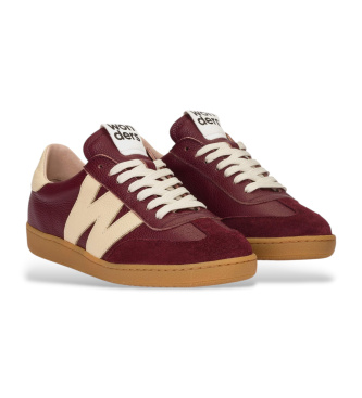 Wonders Leder Turnschuhe Nubia 01 kastanienbraun