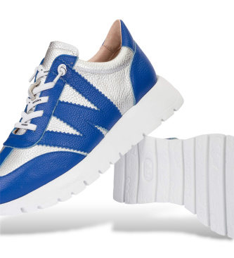 Wonders Lederturnschuhe Odisei 76 silber, blau