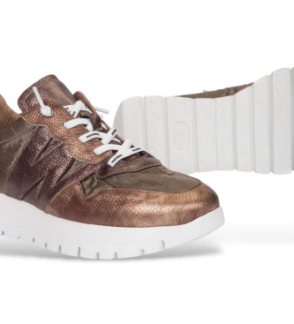 Wonders Leder Turnschuhe Odisei 91 braun