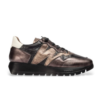 Wonders Leder Turnschuhe Odisei 91 schwarz