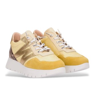 Wonders Sneakers Odisei in pelle gialla