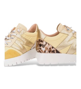 Wonders Sneakers Odisei in pelle gialla