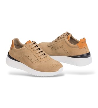 Wonders Leren sneakers Paul beige
