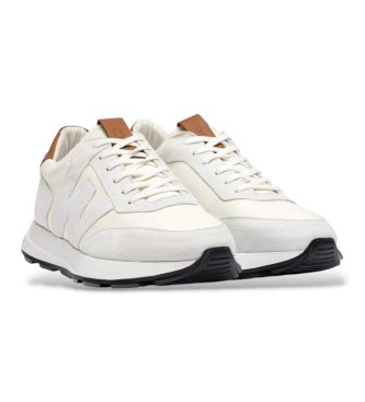Wonders Baskets en Cuir Rin blanc