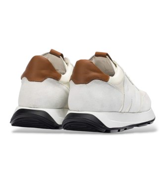 Wonders Baskets en Cuir Rin blanc