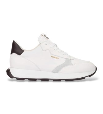 Wonders Baskets en Cuir Wabash 30 blanc