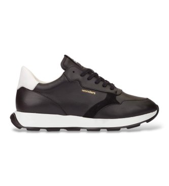 Wonders Baskets en Cuir Wabash 30 noir