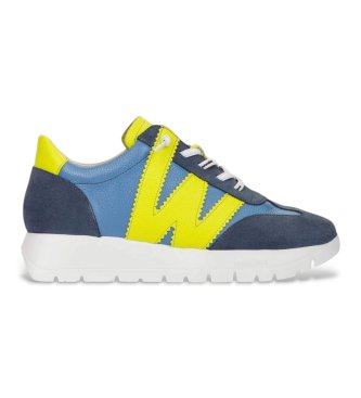 Wonders Racer Leder Turnschuhe blau