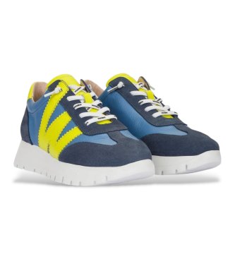 Wonders Racer Leder Turnschuhe blau