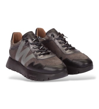 Wonders Leren sneakers Odisei grijs