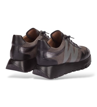 Wonders Leren sneakers Odisei grijs