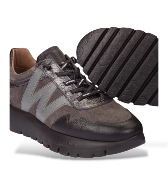 Wonders Leren sneakers Odisei grijs
