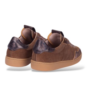 Wonders Leren sneakers Lai bruin