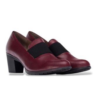 Wonders Bordeauxrode Elastische Leren Schoenen