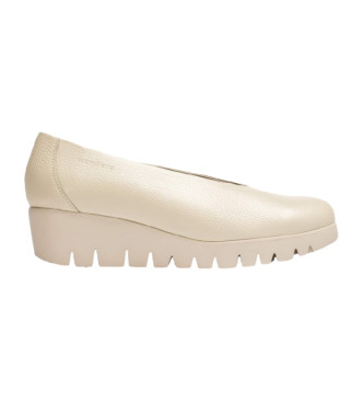 Wonders Fly Creme Keilschuhe