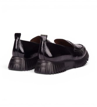 Wonders Mocassini in Pelle Mix nero