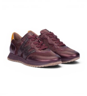 Wonders Sneakers in Pelle Tot granata