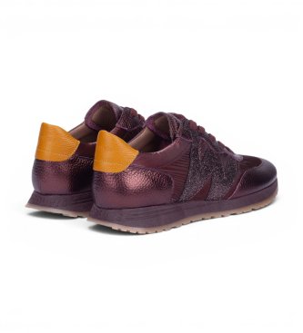 Wonders Sneakers in Pelle Tot granata