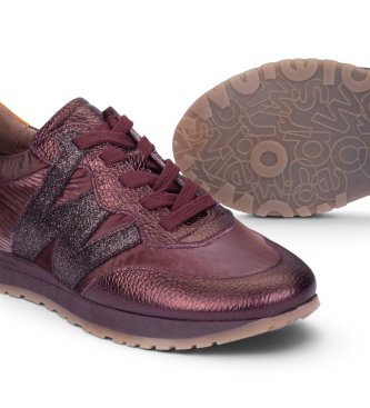 Wonders Sneakers in Pelle Tot granata