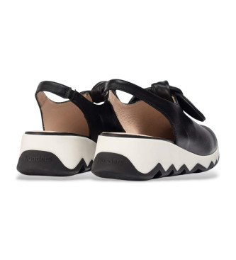 Wonders Aixa schwarze Lederschuhe