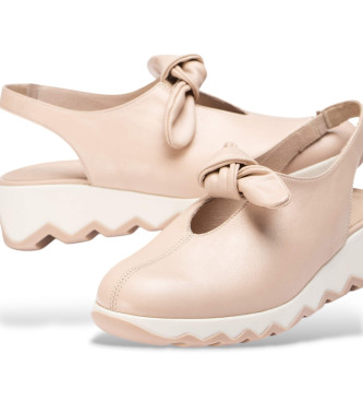 Wonders Sapatos Aixa em pele nude