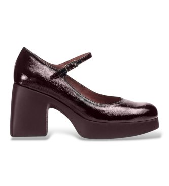 Wonders Sapatos De Couro Lady Grená