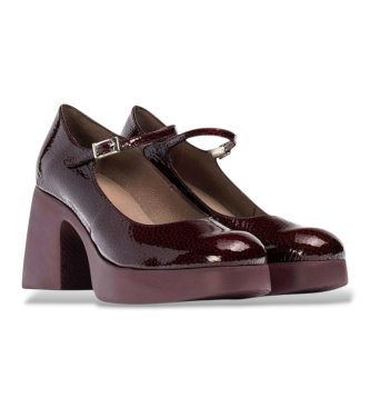 Wonders Sapatos De Couro Lady Grená