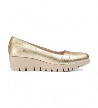 Wonders Alira gold leather shoes