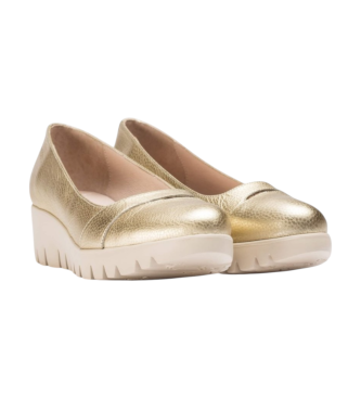 Wonders Alira gold leather shoes
