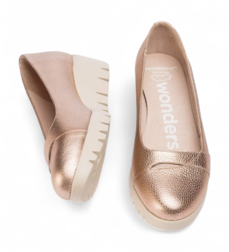 Wonders Leather shoes Alira bronze
