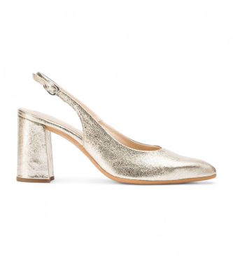 Wonders Vilma Gold Leder hochhackige Schuhe