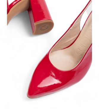 Wonders Chaussures  talons en cuir rouge Vilma