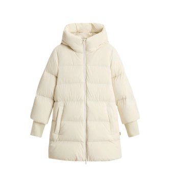 Woolrich Cloud Duffle Coat met beige matte afwerking