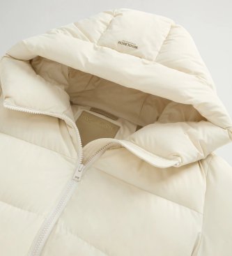 Woolrich Cloud Duffle Coat met beige matte afwerking