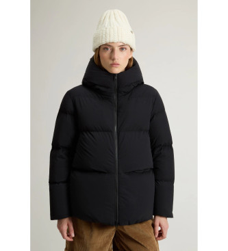 Woolrich Revestimento Cloud Duster com acabamento preto mate