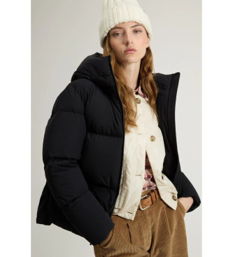 Woolrich Revestimento Cloud Duster com acabamento preto mate
