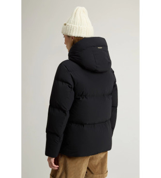 Woolrich Revestimento Cloud Duster com acabamento preto mate