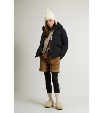 Woolrich Revestimento Cloud Duster com acabamento preto mate