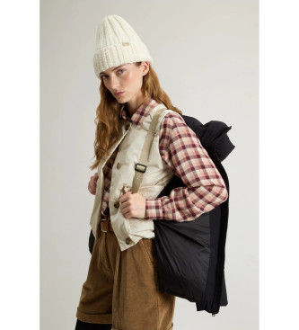 Woolrich Revestimento Cloud Duster com acabamento preto mate