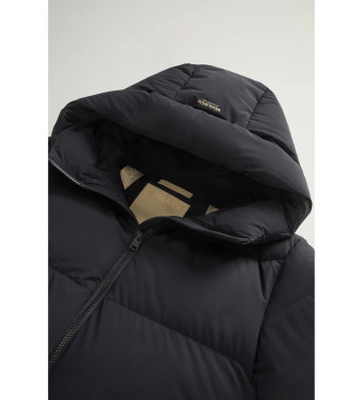 Woolrich Revestimento Cloud Duster com acabamento preto mate