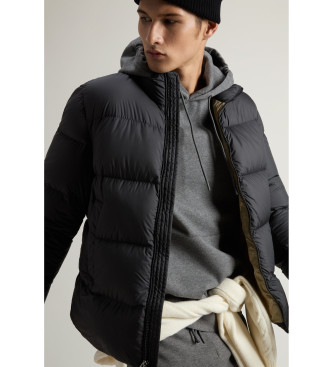 Woolrich Kurtka puchowa Cloud z mikropolaru w kolorze czarnym