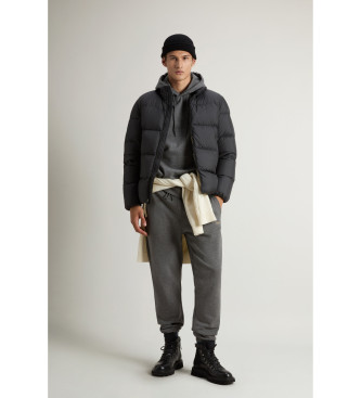 Woolrich Kurtka puchowa Cloud z mikropolaru w kolorze czarnym