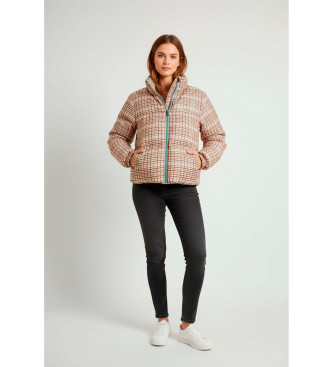 Woolrich Vvet duffelcoat med to lag i beige